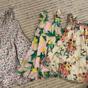 GAP Kids Floral Dresses - Pink, Green, Cream
